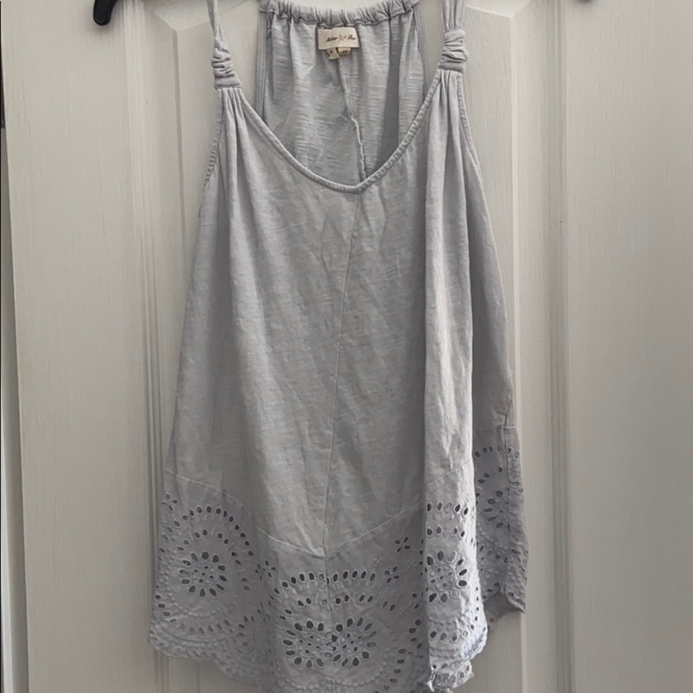 Anthropologie Meadow Rue XS eyelet tank top